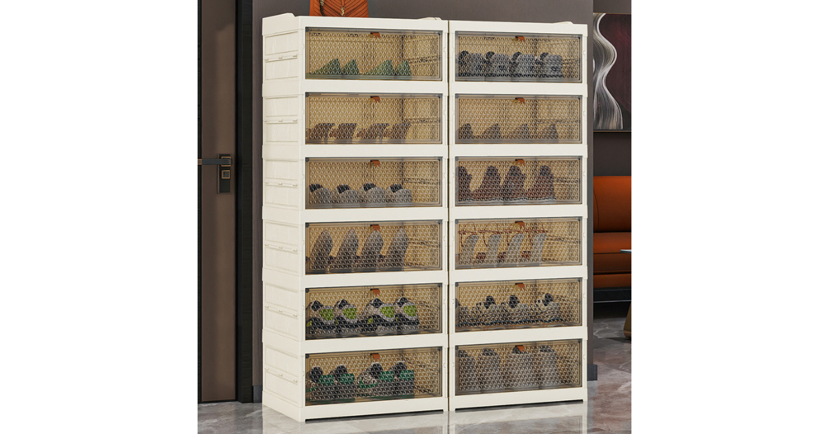 tall shoe rack storage solution for home