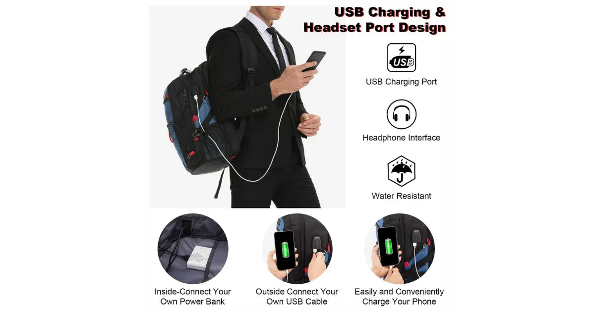 LOVEVOOK Anti-Theft USB Travel Backpack – Secure & Smart Travel Gear - vitaliqa