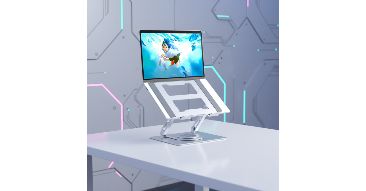 ergonomic laptop holder for desk