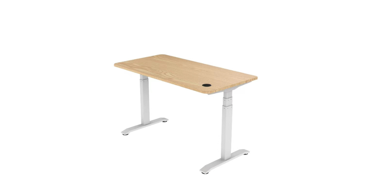 standing desk posture with adjustable desk frame