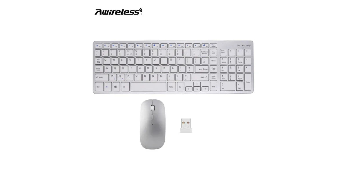 Ergonomic Bluetooth Wireless Keyboard and Mouse Combo – Rechargeable 2.4G RGB Set - vitaliqa