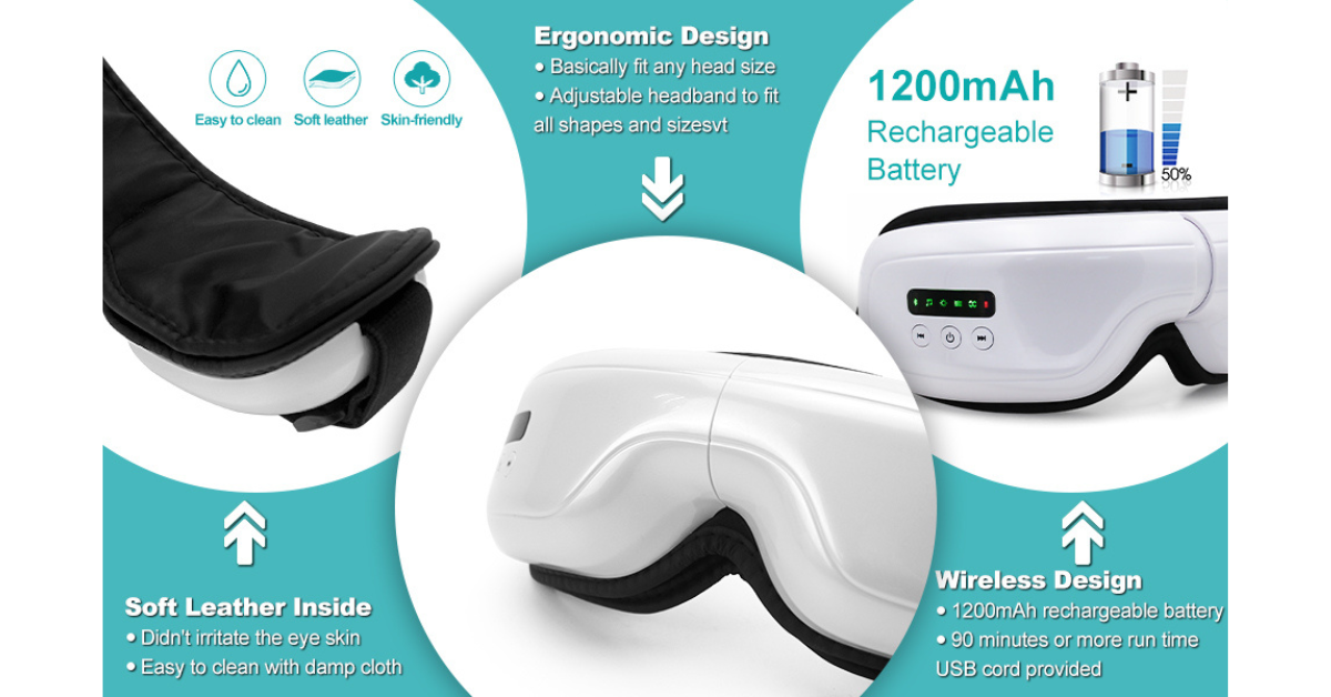 eye relaxation device for sleep and stress relief