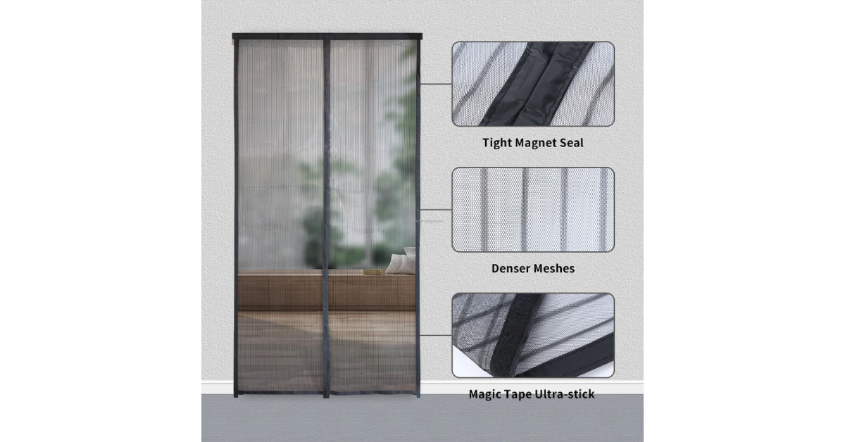 fly screen door breathable mesh