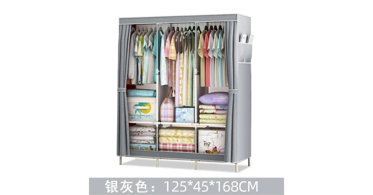 Foldable Clothes Storage Rack – Over-the-Door Shoe Organizer & Hanging Closet Organizer - vitaliqa