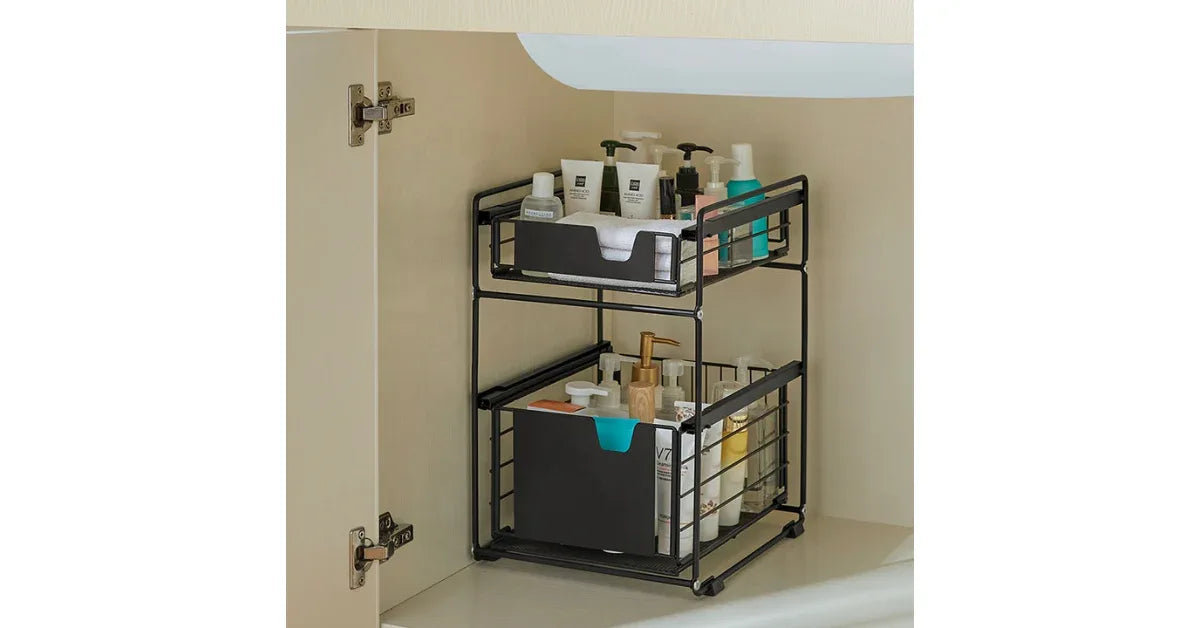 Multi-Functional Drawer Foldable Spice Rack – Kitchen Organizer - vitaliqa