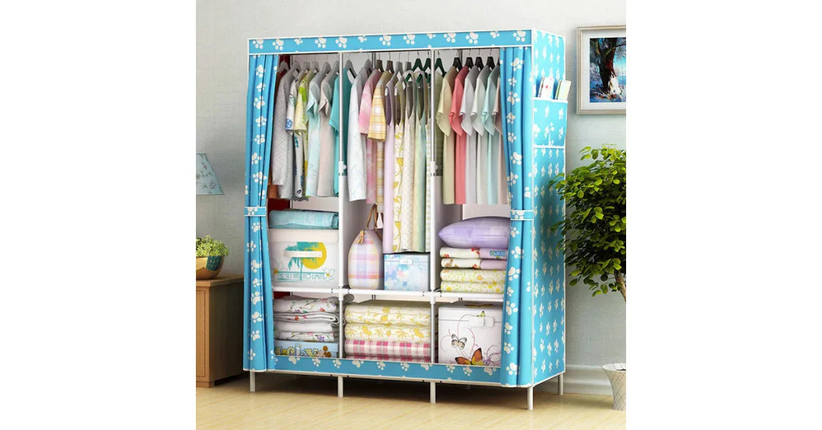 Foldable Clothes Storage Rack – Over-the-Door Shoe Organizer & Hanging Closet Organizer - vitaliqa