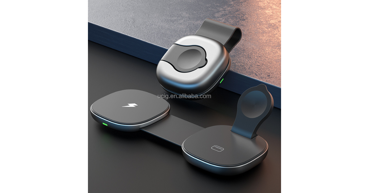 Portable magnetic charger stand for iPhone setup