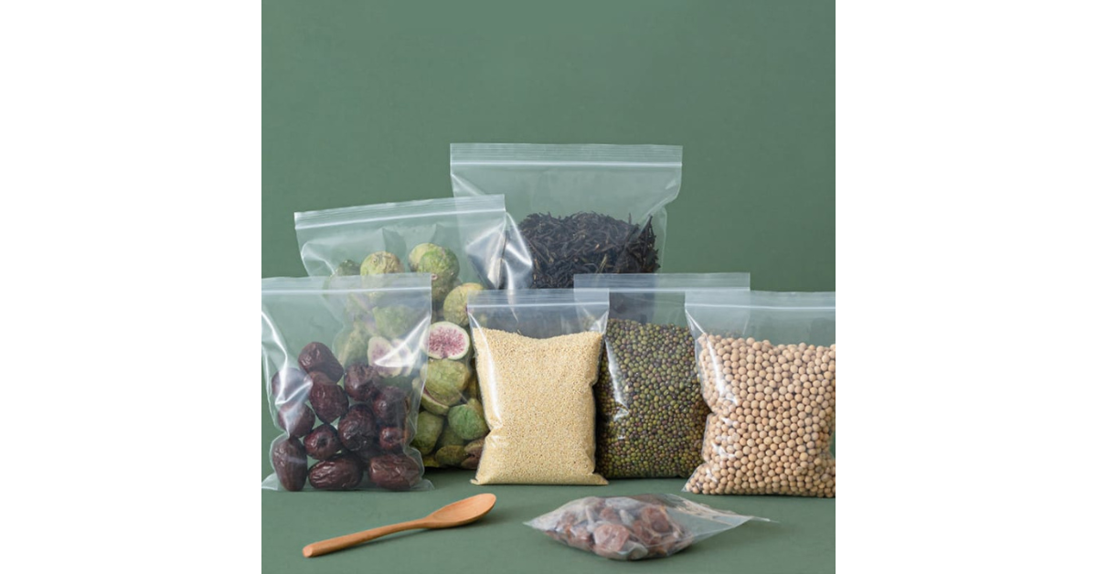 reusable kitchen storage bags with vegetables