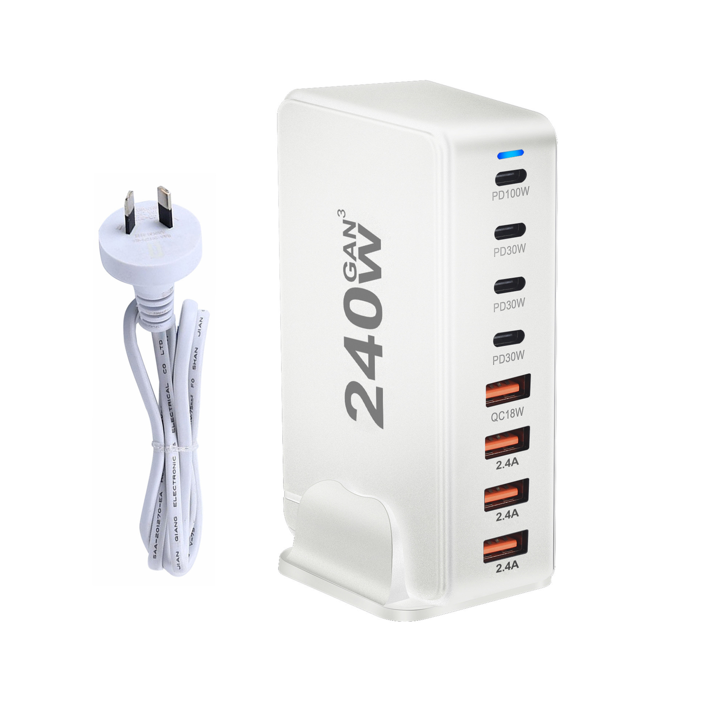 USB C Fast Charger with multiple ports designed as a powerful charging solution for modern home and office setups.