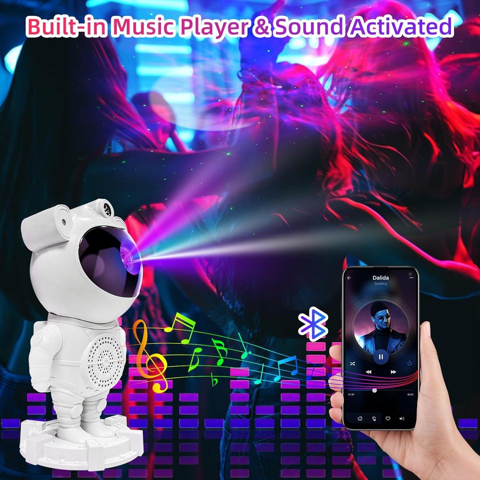 mood lighting projector for aesthetic bedroom