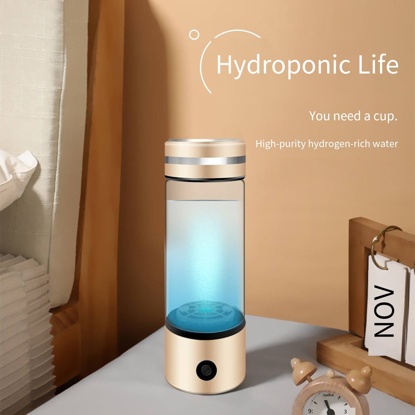 Hydrogen Rich Water Generator Bottle 8000PPB – Smart Portable PEM Technology