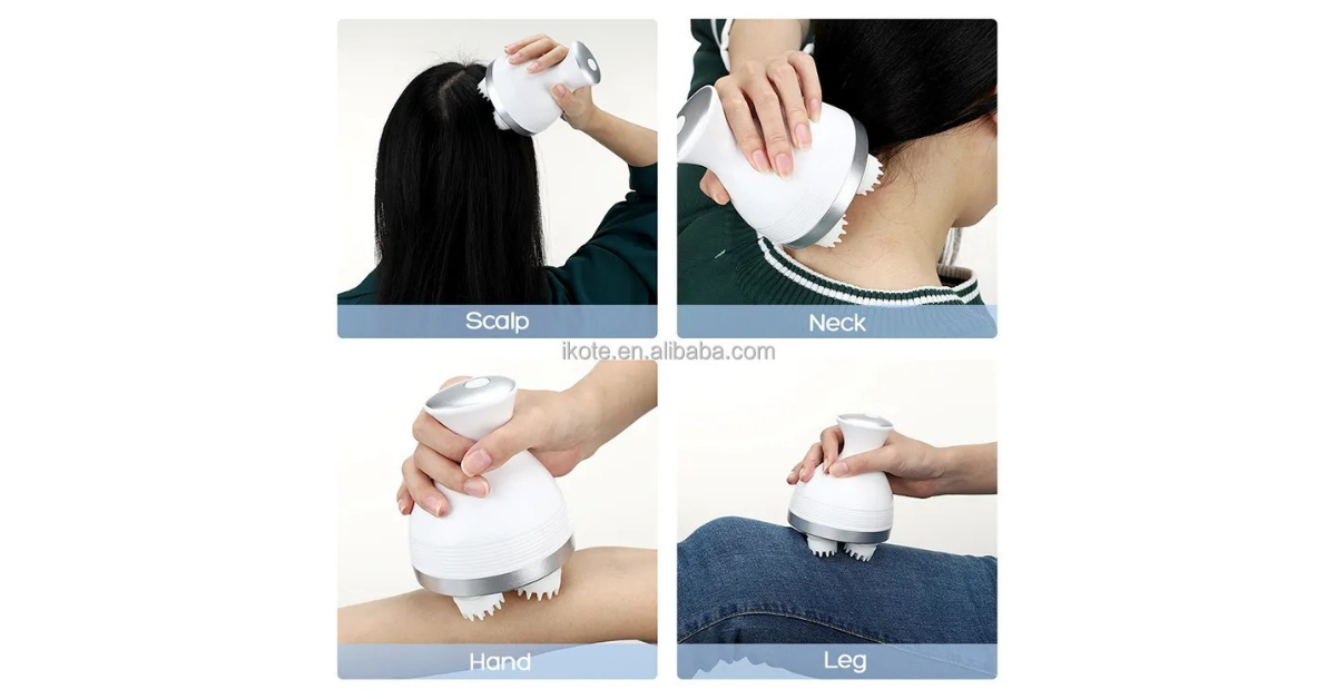 scalp massage brush for relaxation