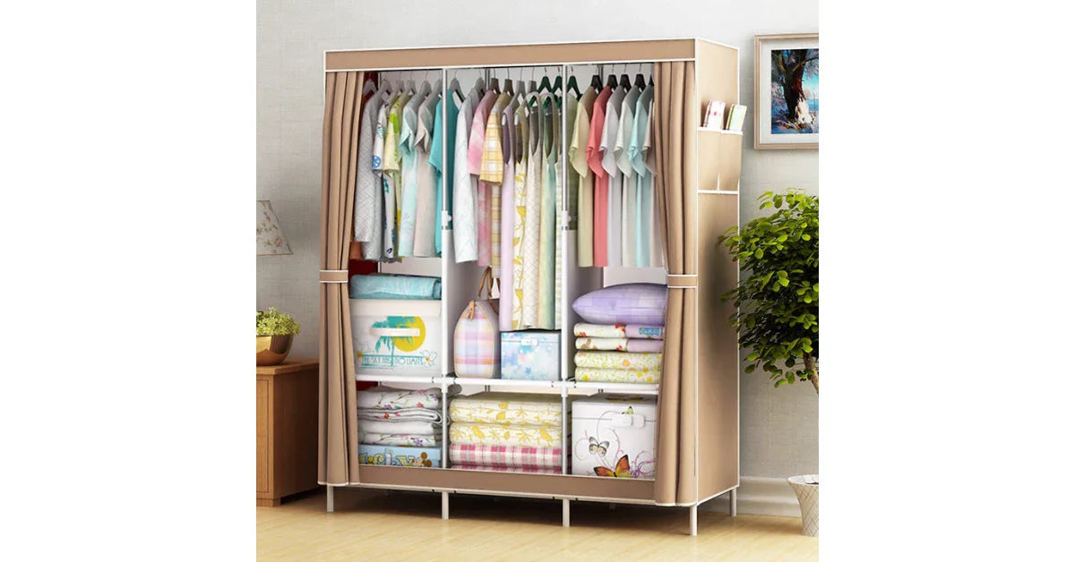 Foldable Clothes Storage Rack – Over-the-Door Shoe Organizer & Hanging Closet Organizer - vitaliqa