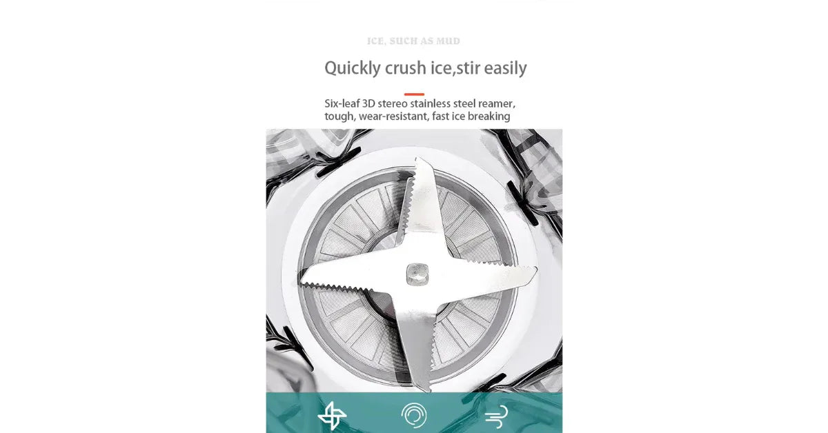 Heavy Duty Commercial High-Speed Smoothies & Heating Mixer Blender – Portable Home & Commercial Use - vitaliqa