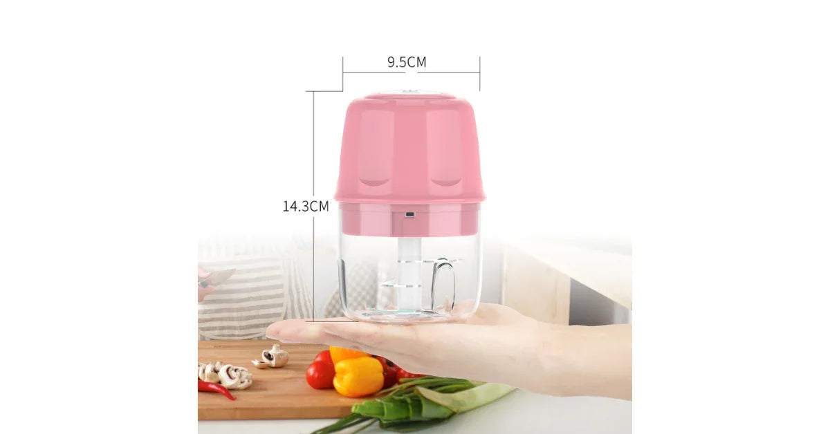 Universal Mini Food Blender Chopper – USB Charging 250ml - vitaliqa
