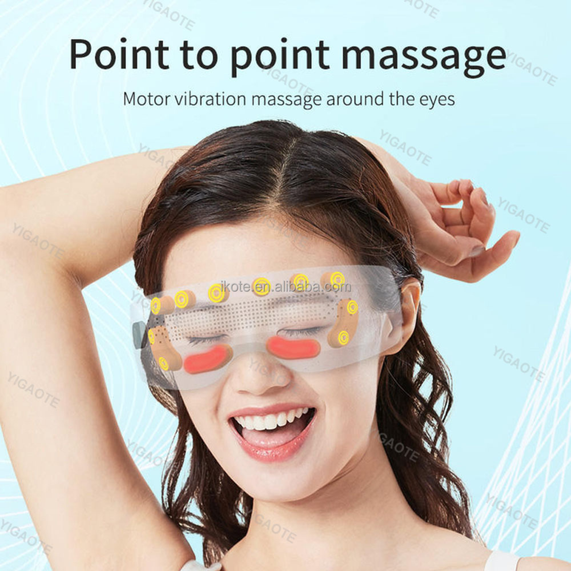 Sleep eye mask with headphones for relaxation