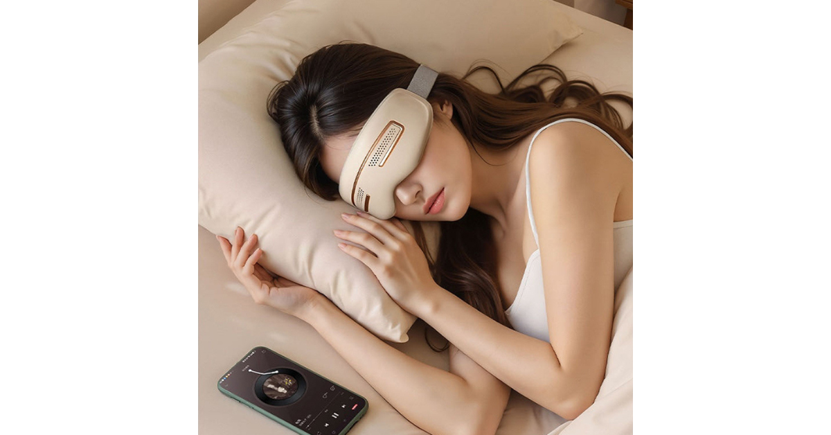 heated eye and temple massager relief tool