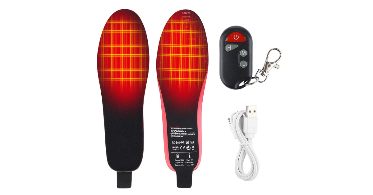 heated insoles for boots winter use