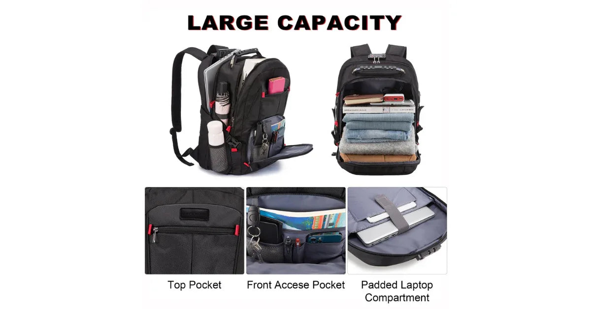 LOVEVOOK Anti-Theft USB Travel Backpack – Secure & Smart Travel Gear - vitaliqa