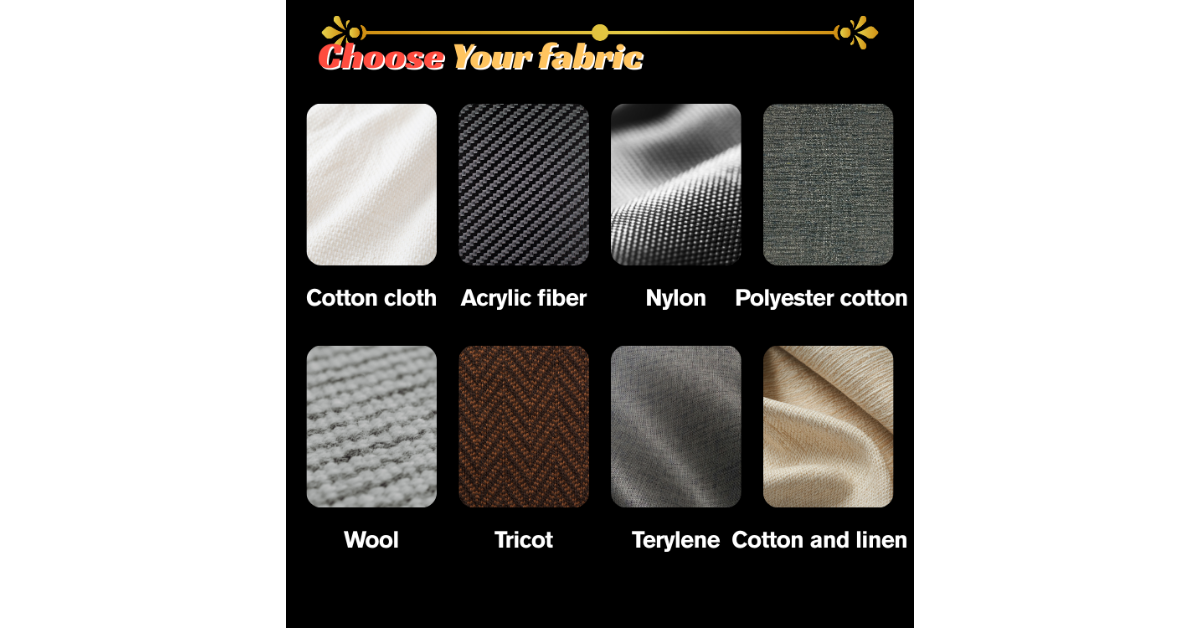 Flat lay of pattern options