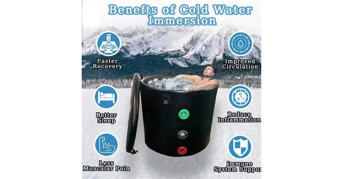 Portable Cold Plunge Tub with Chiller – Ice Bath Tub for Home Recovery - vitaliqa
