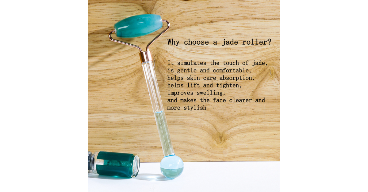 Ice facial roller for puffiness reduction