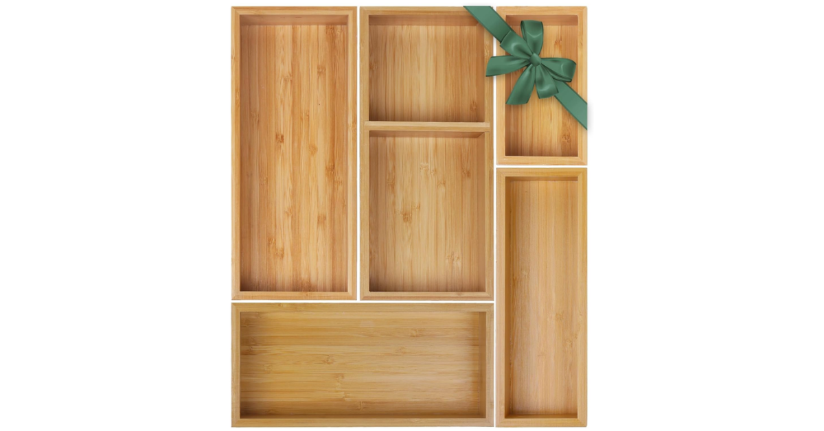 kitchen drawer divider with utensils