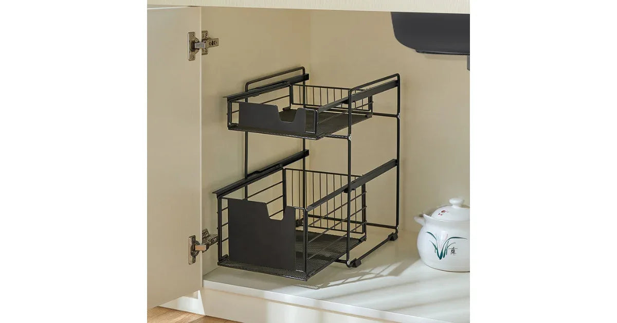 Multi-Functional Drawer Foldable Spice Rack – Kitchen Organizer - vitaliqa