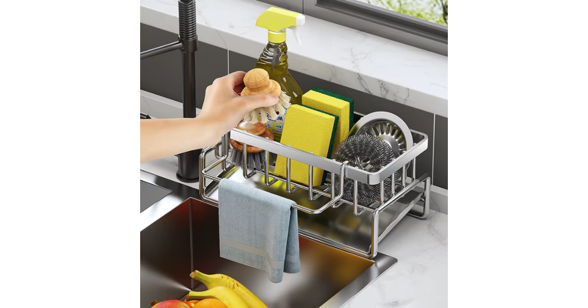 kitchen sponge rack organizer