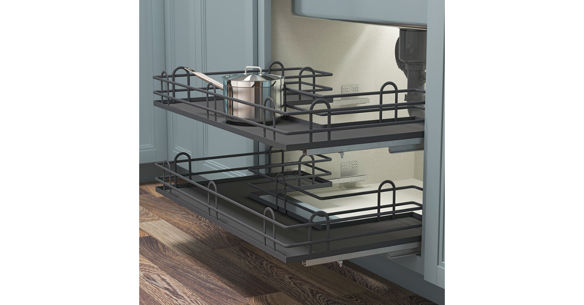 pull out under kitchen sink organizer steel