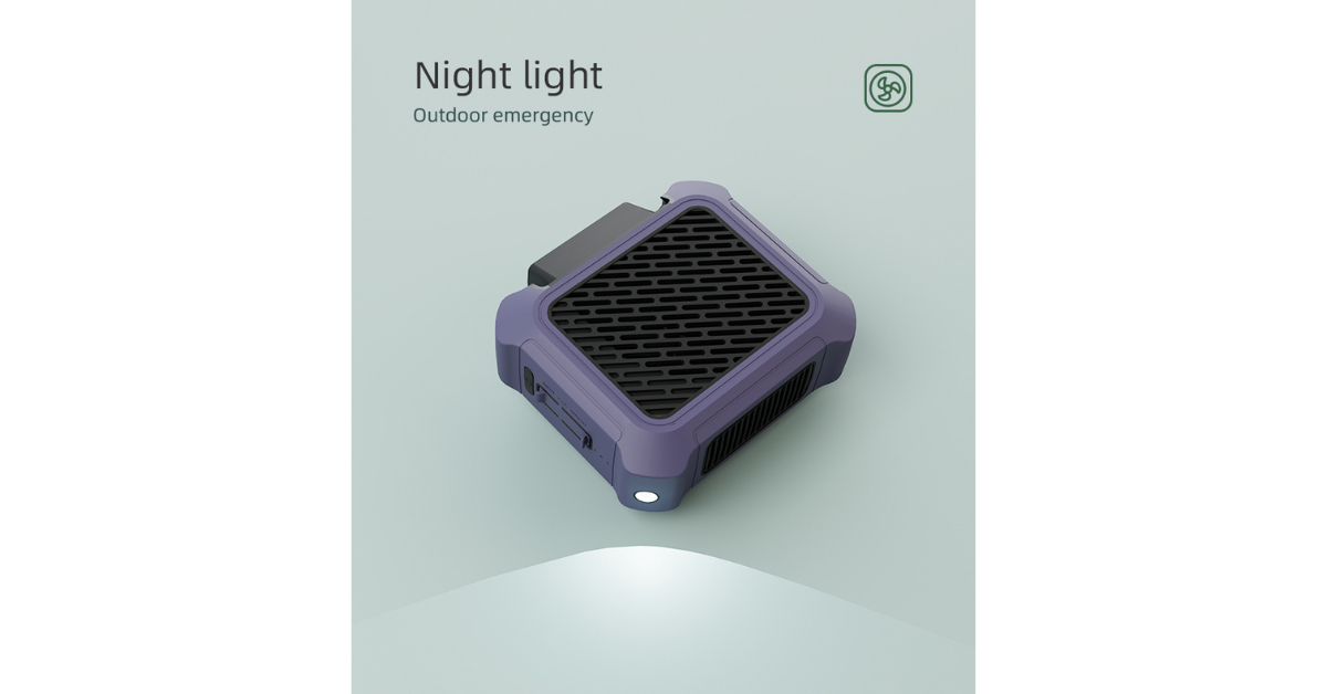 neck ac fan with led light feature
