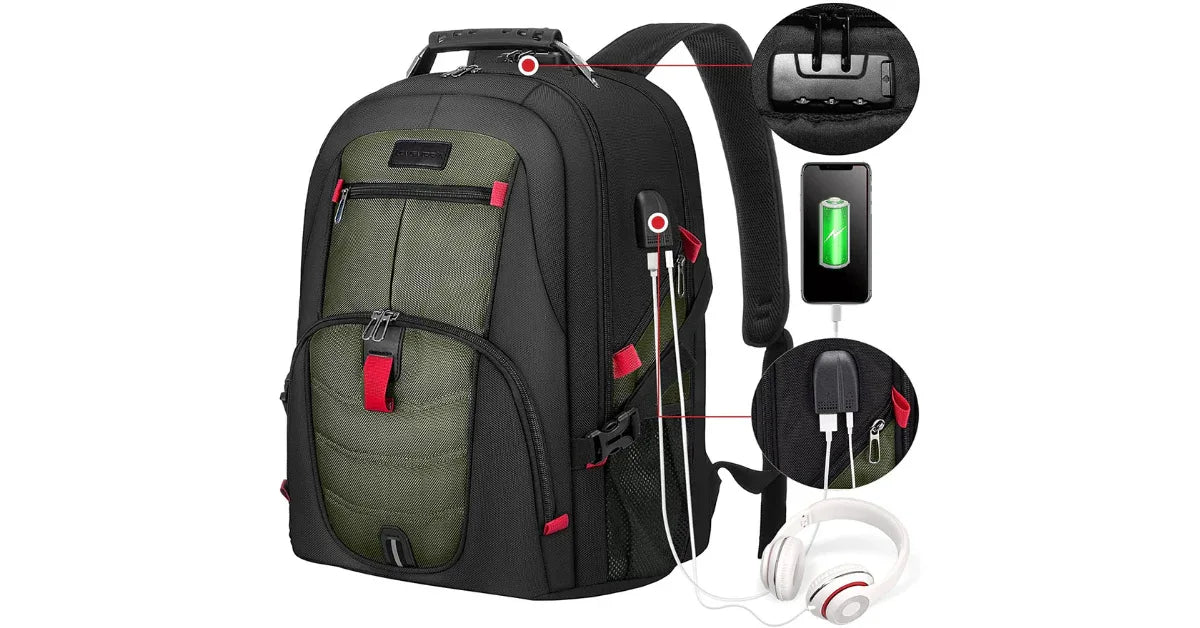 LOVEVOOK Anti-Theft USB Travel Backpack – Secure & Smart Travel Gear - vitaliqa