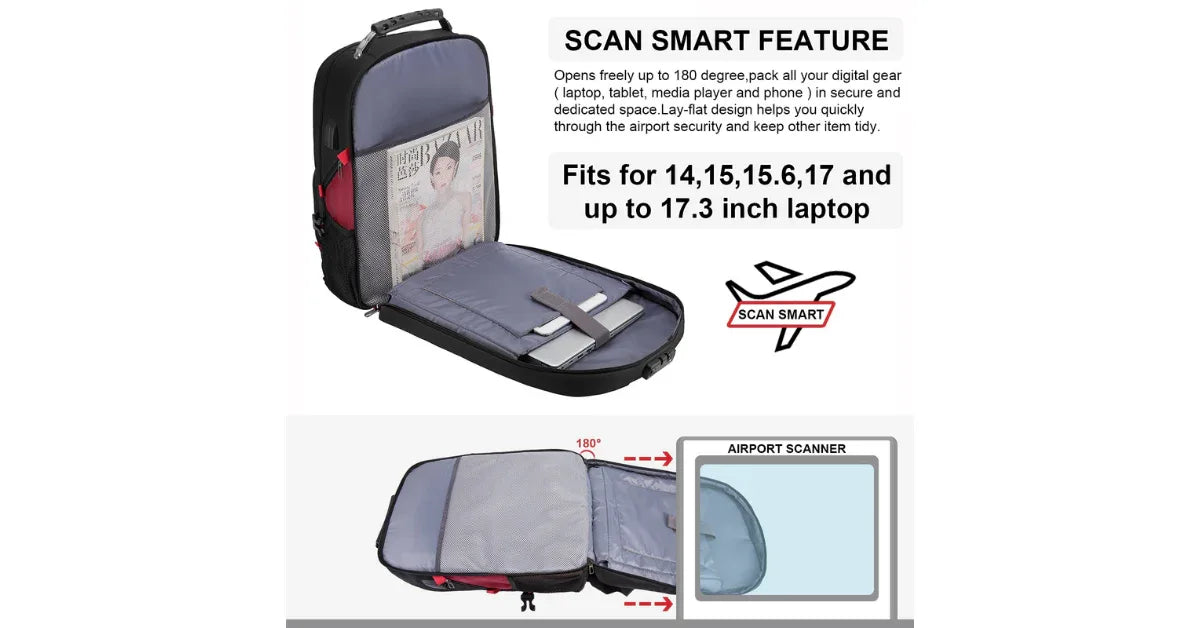 LOVEVOOK Anti-Theft USB Travel Backpack – Secure & Smart Travel Gear - vitaliqa