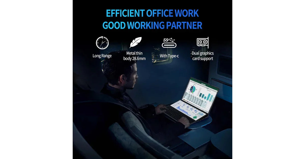 Premium Dual Screen Core i9 Refurbished Laptop – 16.1″ + 14.1″ Touchscreen, 16GB RAM, - vitaliqa