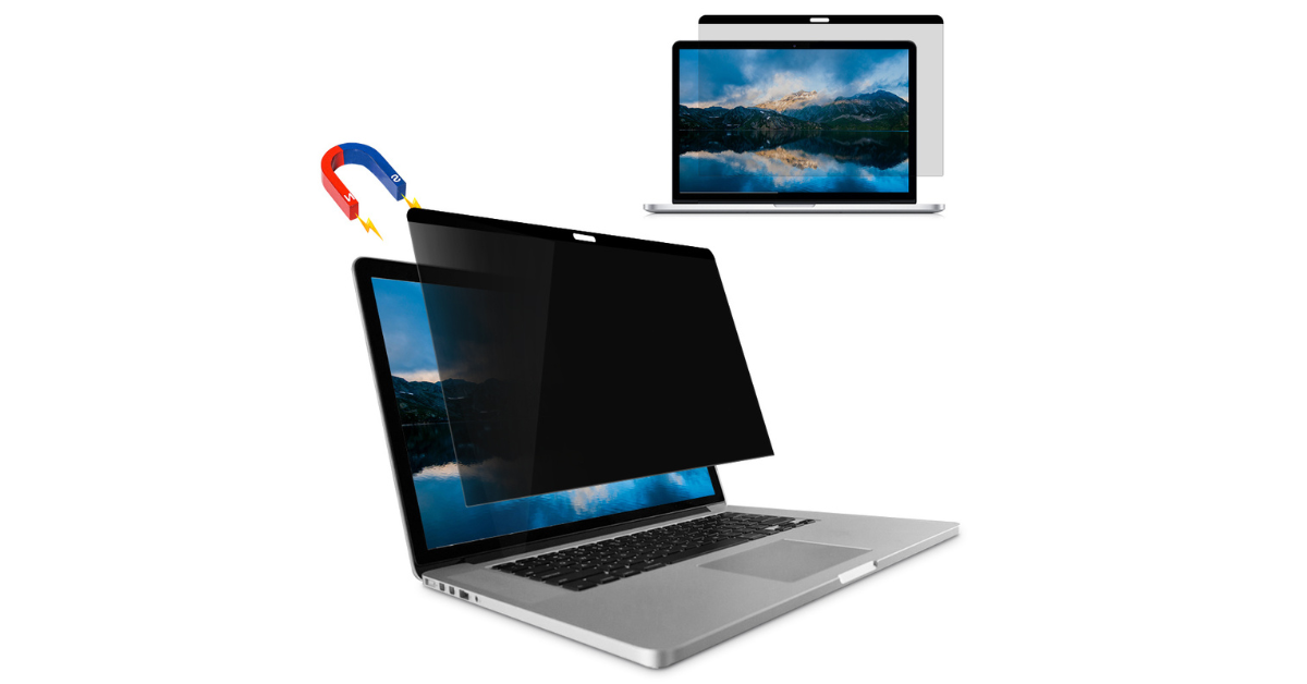 laptop privacy screen protector side view