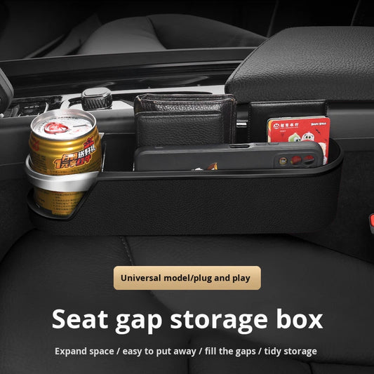 leather car seat gap filler organizer