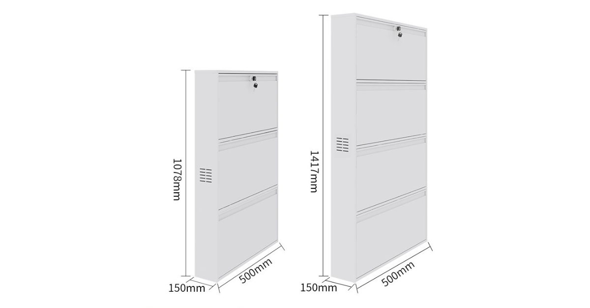 Foldable shoe organizer with multiple compartments