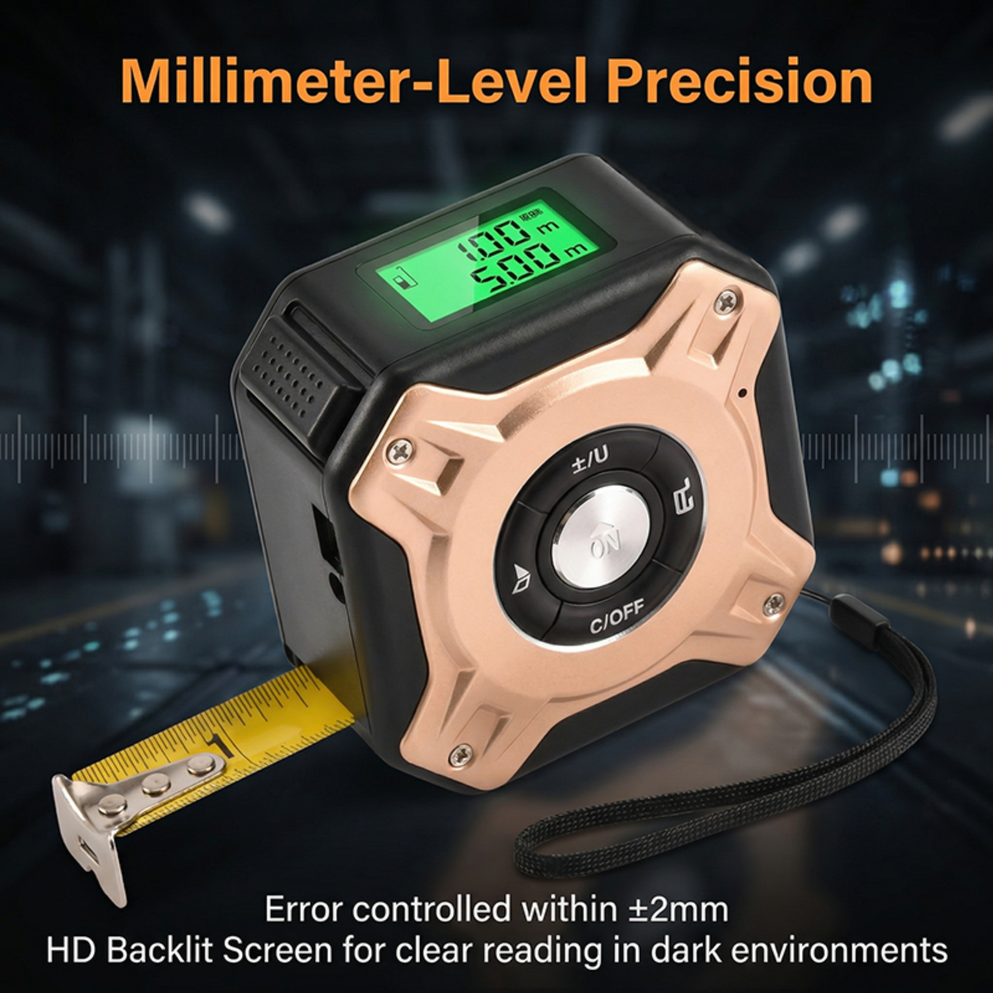 Lonnmeter M6 Smart Laser Measuring Tool for accurate distance measurement up to 40 meters