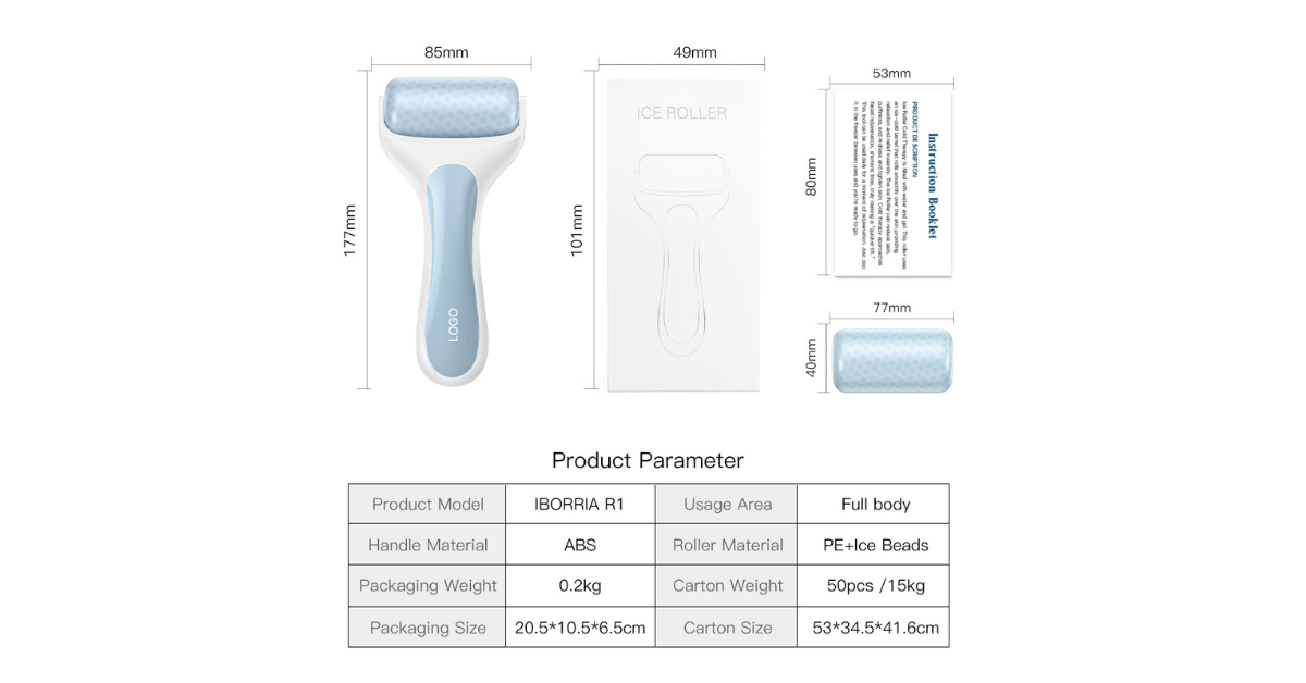 under eye cooling face roller massage
