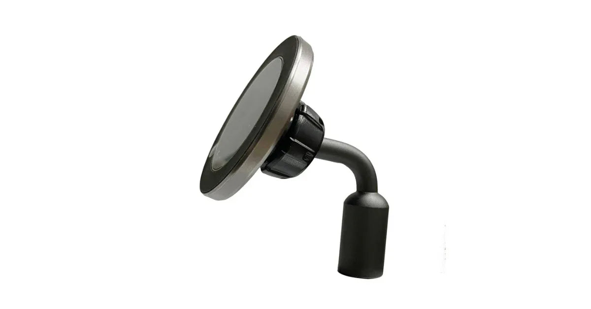 360 Magnetic Car Phone Holder – MagSafe Aluminum Alloy L Ball Mount, Strong Grip, Anti-Shake, Dashboard & Air Vent Car Phone Holder for iPhone 12/13/14 Pro Max - vitaliqa