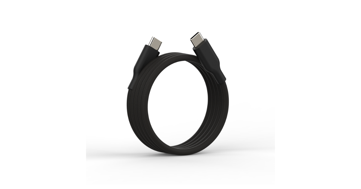magnetic cable organized on desk