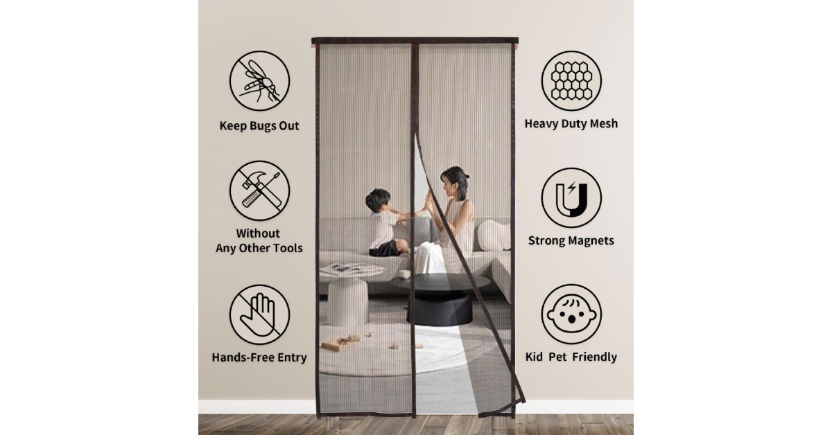door fly screen for summer