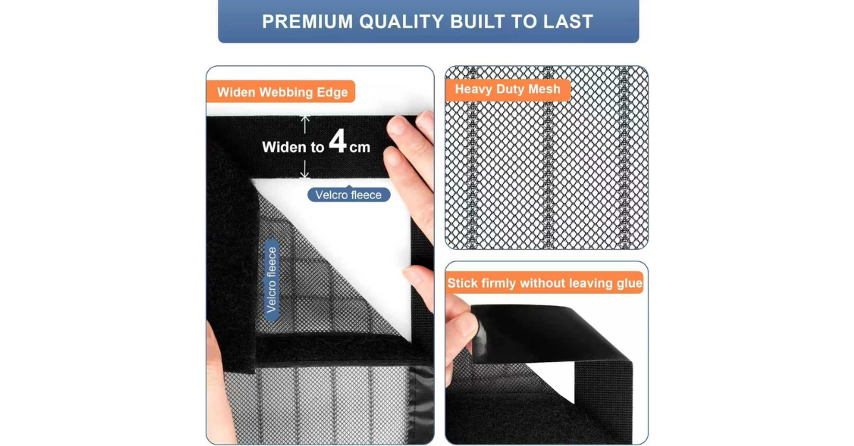 magnetic screen door automatic closure system