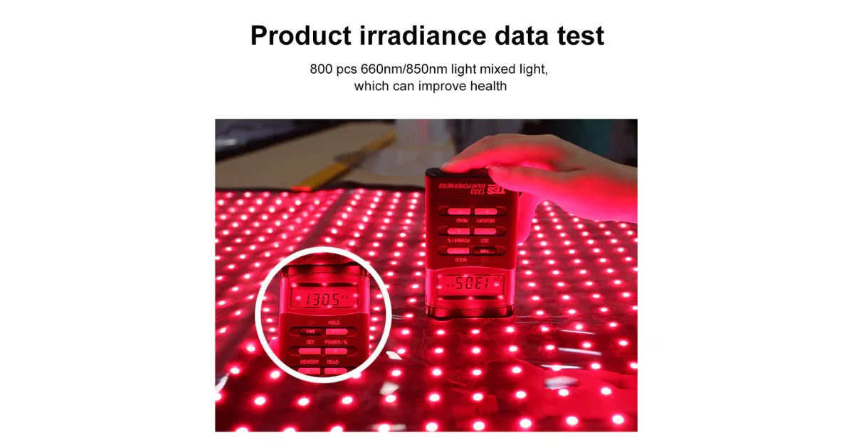 Medical Grade Low EMF Infrared Heating Pad & Red Light Blanket - vitaliqa