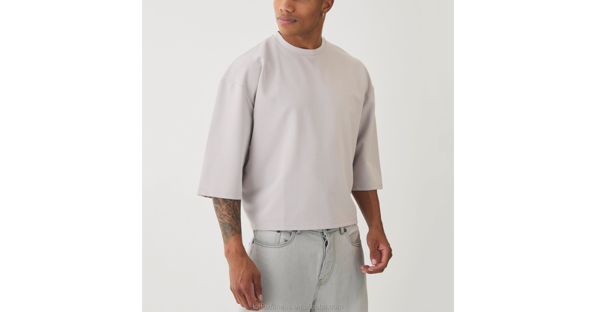 cropped boxy t-shirt men