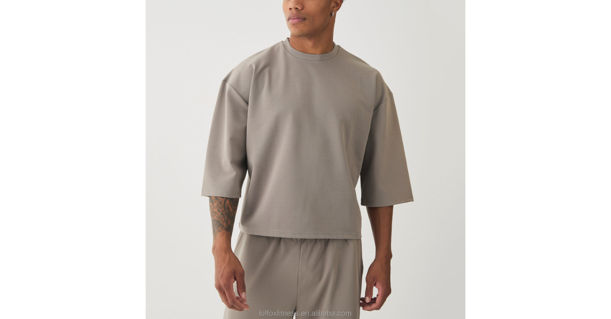 mock neck oversized tee
