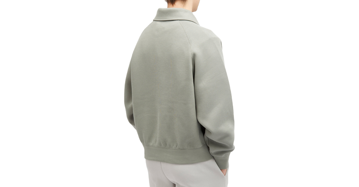 heavyweight zip hoodie fabric detail