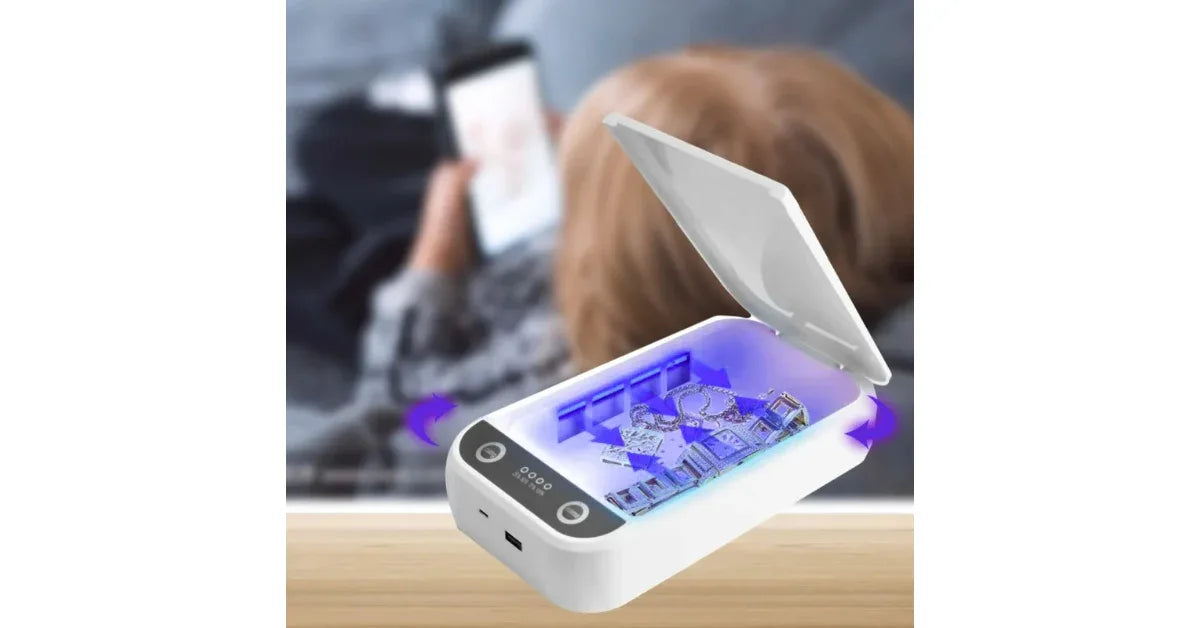 Portable UV Phone Sanitizer Box – UVC Sterilizer for Phones, Beauty Tools & Keys with Aroma Function - vitaliqa