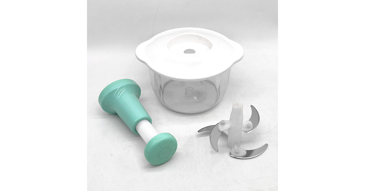 manual food chopper operation