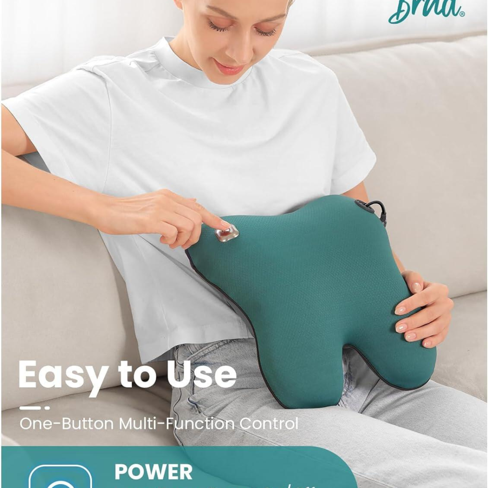 Heated neck massager for relaxation